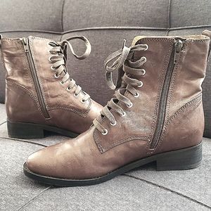 Lucky Brand Leather Moto Bootie 7.5
